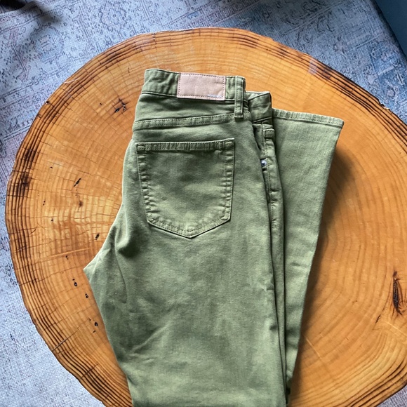 Bonobos 31x 30 5 Pocket Slim Taper Green Denim Mens Jeans - Picture 2 of 12